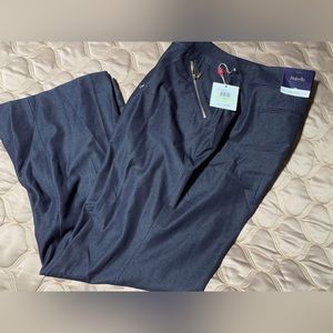 Rafaela Denim color Trouser flare leg